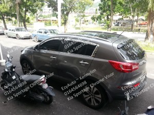 Kia Sportage Chrome Visor_1