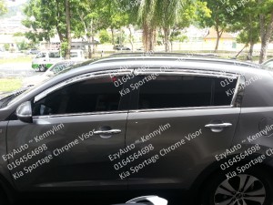 Kia Sportage Chrome Visor_4